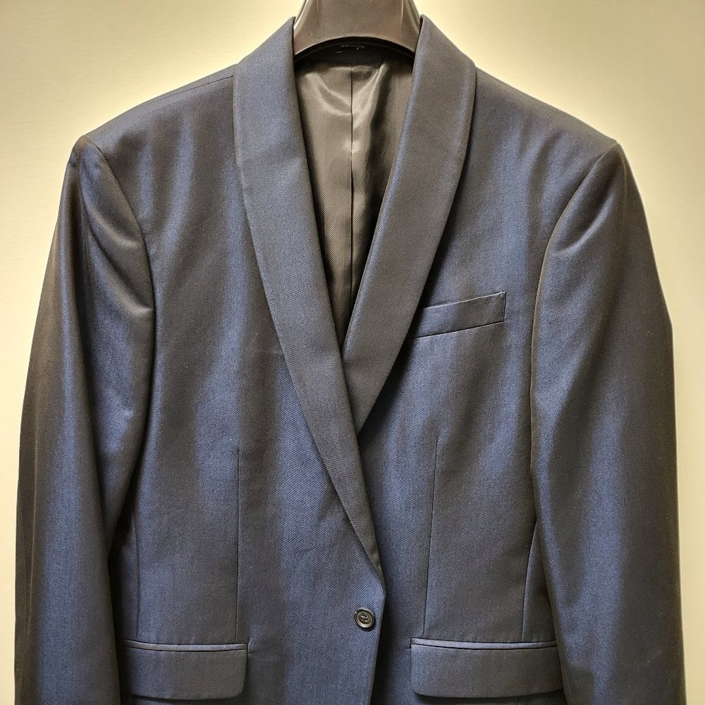 J. Ferrar – Shark Skin Jacket – Navy Blue